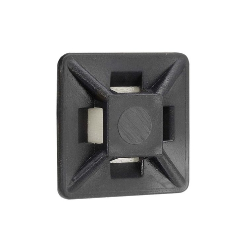 Black U.V. Weather Resistant Cable Tie Mounts 19 X 19Mm (25 Pack)