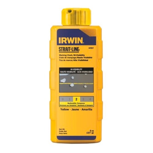 Irwin Straitline 8oz Yellow Chalk Powder