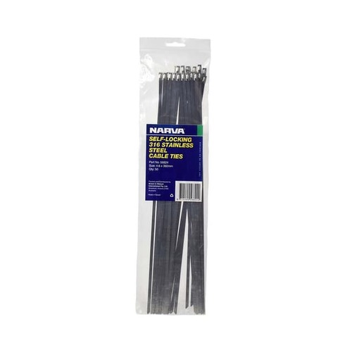 Cable Tie Stainless Steel 4.6 X 360Mm 50Pk