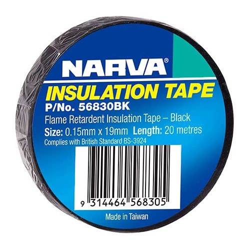 Black Adhesive PVC Insulation Tape - 56830BK
