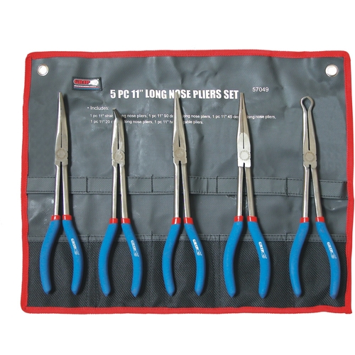 5 Pc 11'' (275Mm) Long Nose Plier Set