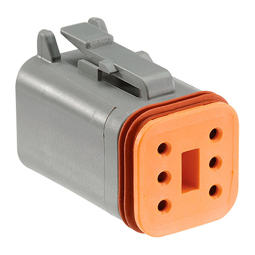 6 Way Male Waterproof Deutsch Connector Housing (10 Pack)