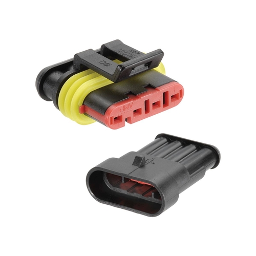 4 Way Waterproof Connector 1 Male & 1 Female