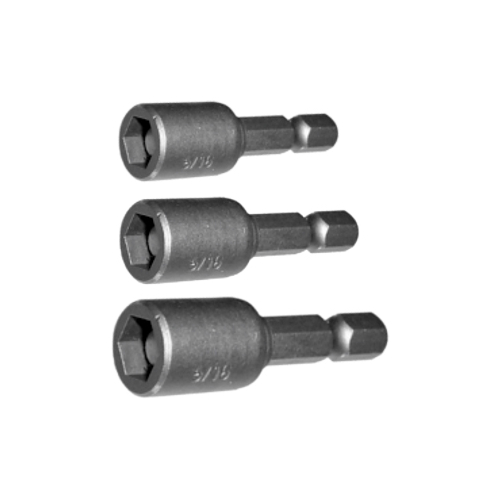 No.5790 - 3 Piece 1/4" Hex Magnetic Nut Setters (Short Series)