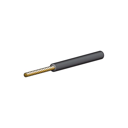 5A 2.5Mm Black Single Core Cable (30M)