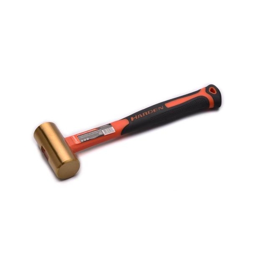 Harden 1kg (2lb) Fiberglass Handle Brass Hammer