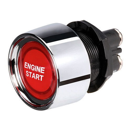 Narva Push Button Starter Switch On/Off Momentary SPST Red LED (Contacts Rated 50A  12V)