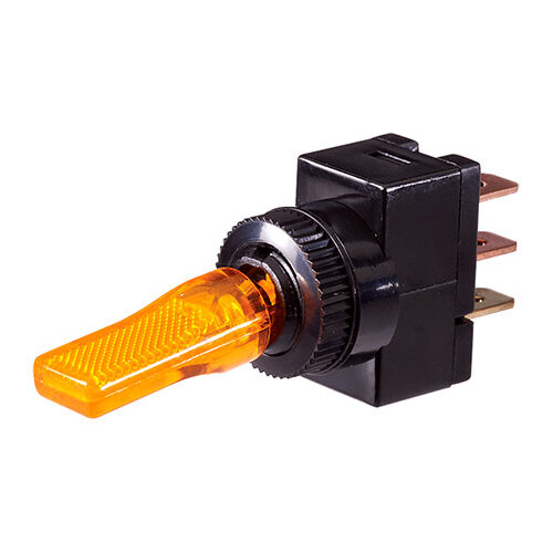 Narva Toggle Switch Off/On SPST Amber LED (Contacts Rated 20A  12V) BL Pk 1