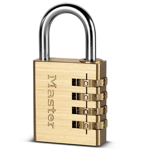 Master Lock 604DAU 40mm (1-1/2") Brass Resettable 6mm Padlock