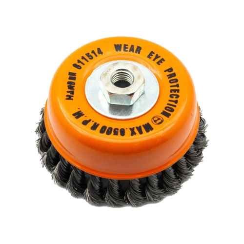Harden Cup Twist Wire Brush 125Mm (14X2)