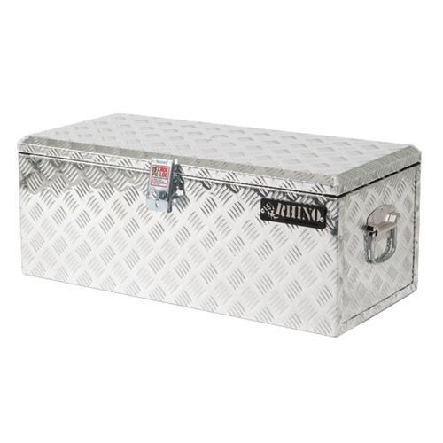 Rhino 780 x 355 x 305mm Checkerplate Tool Box - 6120047