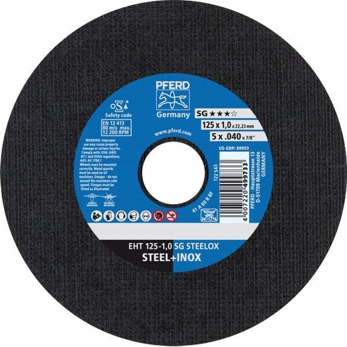 Cutting Disk 125mm Diameter 1mm Thick - 61341112