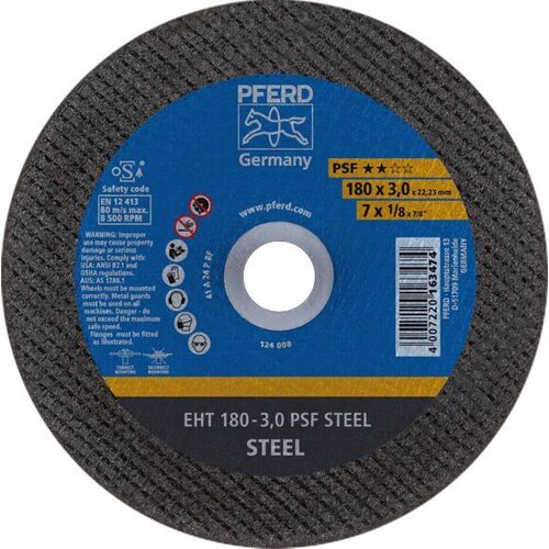 Flat Cut-Off Wheel Gp - Steel Eht 178-3.0 A 24 P Psf