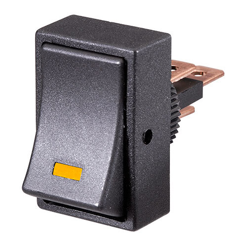 Narva Rocker Switch Off/On SPST Amber LED (Contacts Rated 25A  12V)