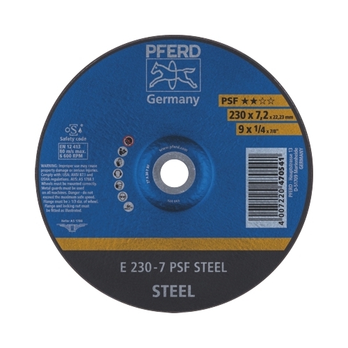 Grinding Disk 230Mm X 7Mm Gp Depressed Centre - Steel
