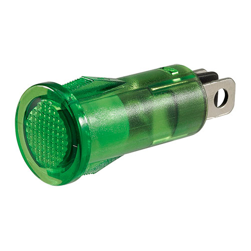 Narva Pilot Light LED Green 12V Blade Terminals BL Pk 1