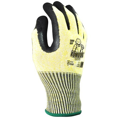 KOMODO Safety Cut 3 Gloves Large Black/White