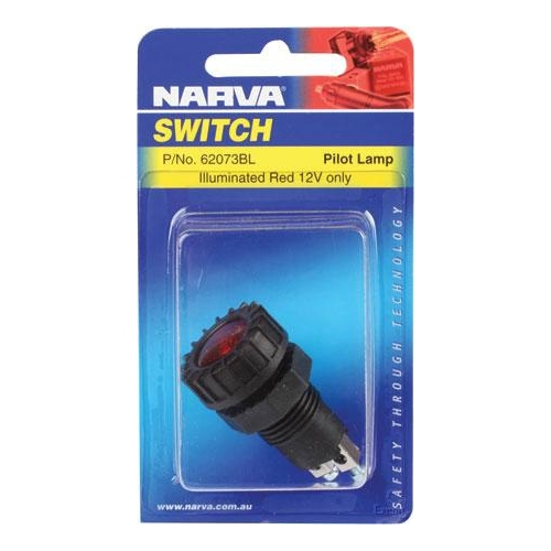 Narva Pilot Light Incandescent Red 12V Screw on Terminals