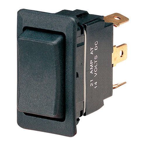 Narva Heavy Duty Rocker Switch Momentary On/Off/Momentary On DPDT (Contacts Rated 20A  12V) BL Pk 1