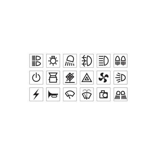 Transport Sticker Set - Black