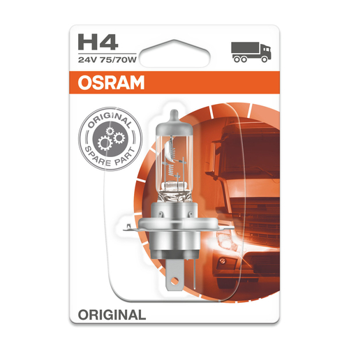 H4 24V 75/70W Halogen Globe - 64196