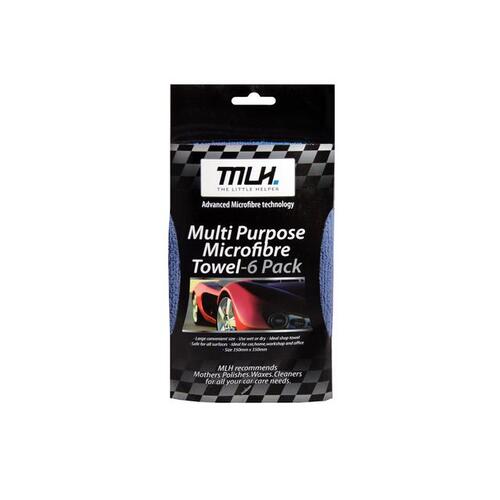 Microfibre Towel MLH Multi Purpose 6 Pack