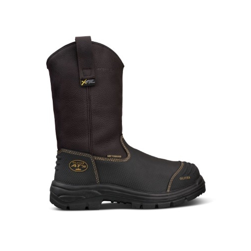 Oliver 240mm Brown Pull on Riggers Boot - 100% Waterproof Size 12 - 65-493-12