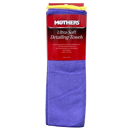 Mothers Ultra-Soft Detailing Towels – 10 Pack - 6720430