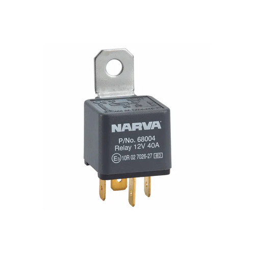 12V 40A Normally Open 4 Pin Relay With Resistor (Blister Pack Of 1)