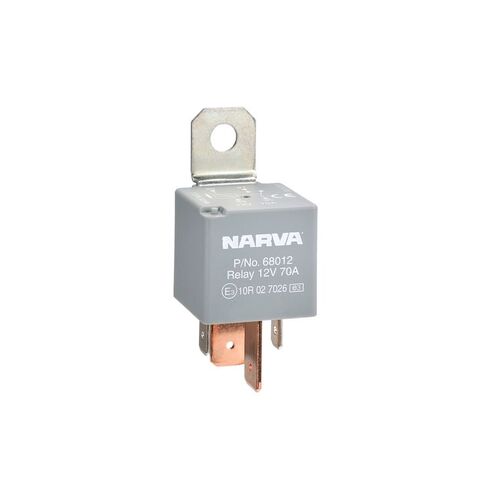 12V 70A Normally Open 4 Pin Relay With Resistor (Blister Pack Of 1)