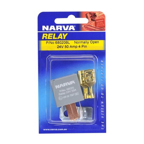 Narva 24V Relay 4 Pin 50A BL Pk 1