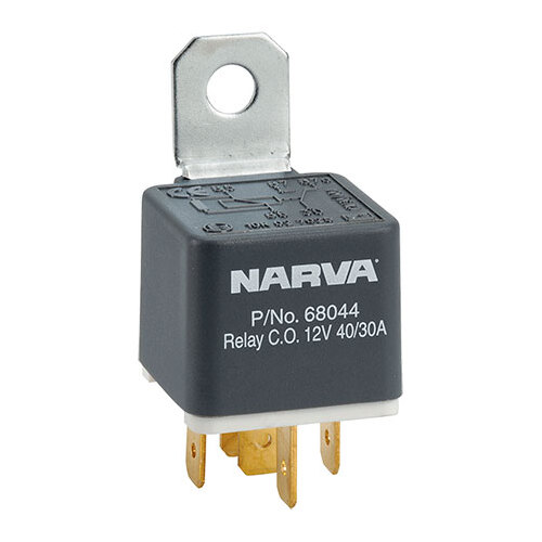 Narva 12v Relay 5 Pin 30/40A With Resistor BL Pk 1