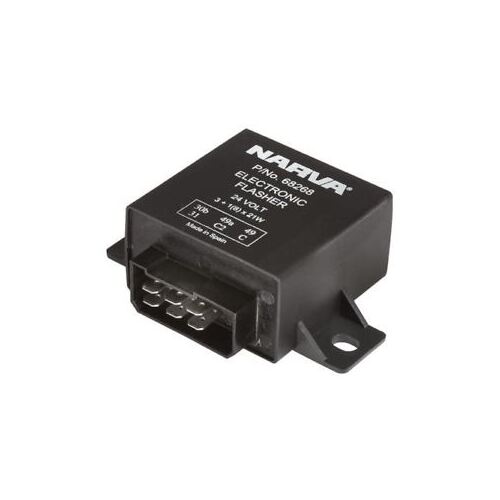 Solid State Electronic Flasher Unit 24V 6 Pin 8 X 21W Globes