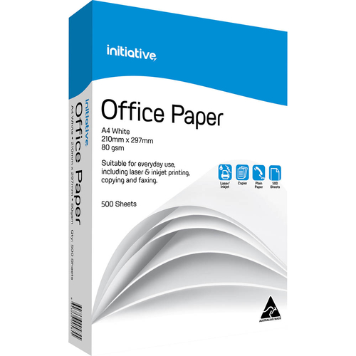 Initiative A4 Office Copy Paper 80Gsm White Pack 500 Sheets