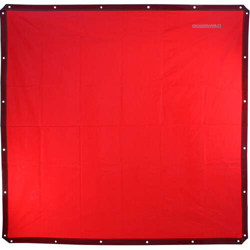 Bossweld 1.74mt x 1.74mt Welding Curtain Red