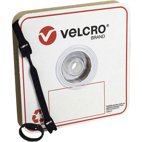 Velcro Brand One-Wrap Reusable Strap 25 X 200Mm Black Roll 100