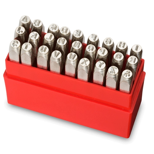 Individual Punch Set Positive 12.5Mm Alphabet Set Prypas125