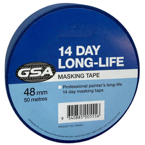 Long Life Blue Masking Tape 48mm x 50mtr