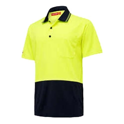 Workmens Polo Micromesh HiVis Short Sleeve 2XL