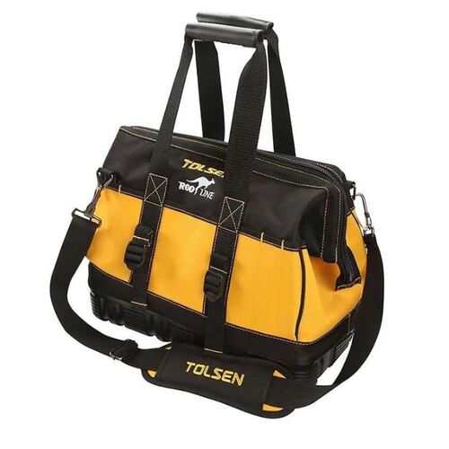 TOLSEN TOOL BAG WITH REINFORCED PLASTIC BASE 16'' (INDUSTRIAL)