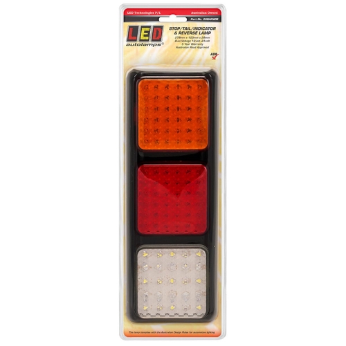 Lamp Stop Tail Indicator Reverse Led Assembly 3 Lamps With 108 Leds - 80BARWM