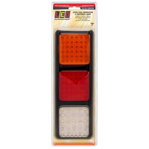 Lamp Stop Tail Indicator Reverse Led Assembly 3 Lamps With 108 Leds