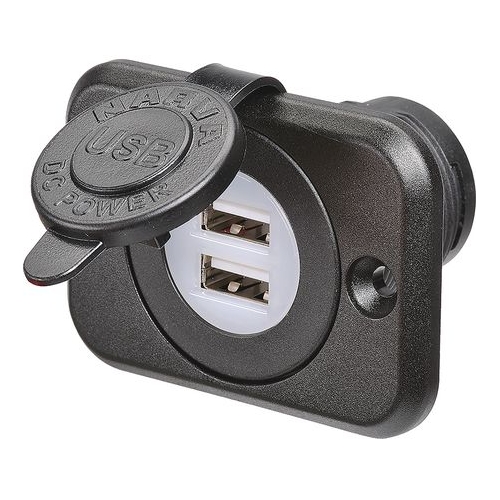 Narva Dual USB Socket LED Illuminated