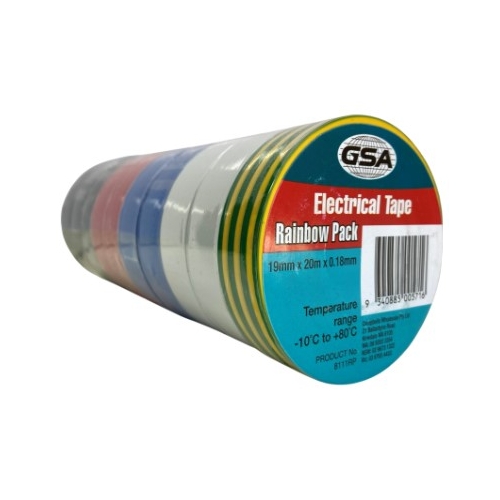 10pack Mixed Electrical Tape - 8111RP