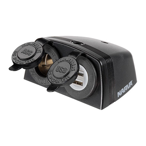 Heavy-Duty Surface Mount Accessory/Dual USB Sockets