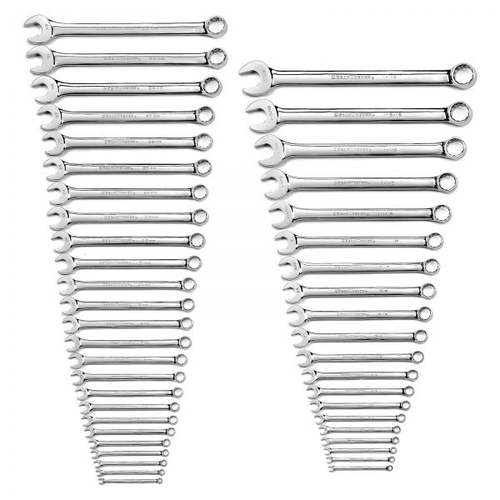44 Pc Combination Racheting Wrench Set