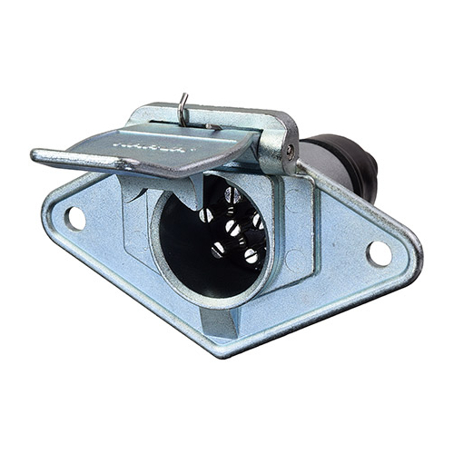 Narva 6 Pin Small Round Metal Trailer Socket