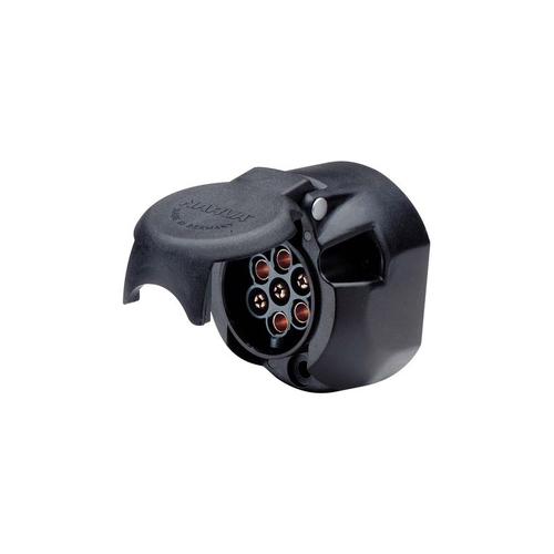 7 Pin Large Round Plastic Trailer Socket