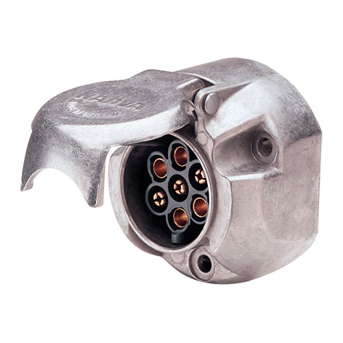 Narva 7 Pin Large Round Metal Trailer Socket