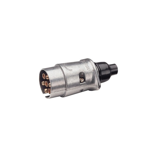 7 Pin Large Round Metal Trailer Plug